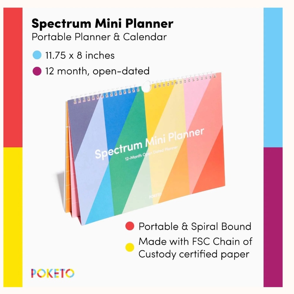 Poketo  Spectrum Mini Planner - Picture 4 of 4